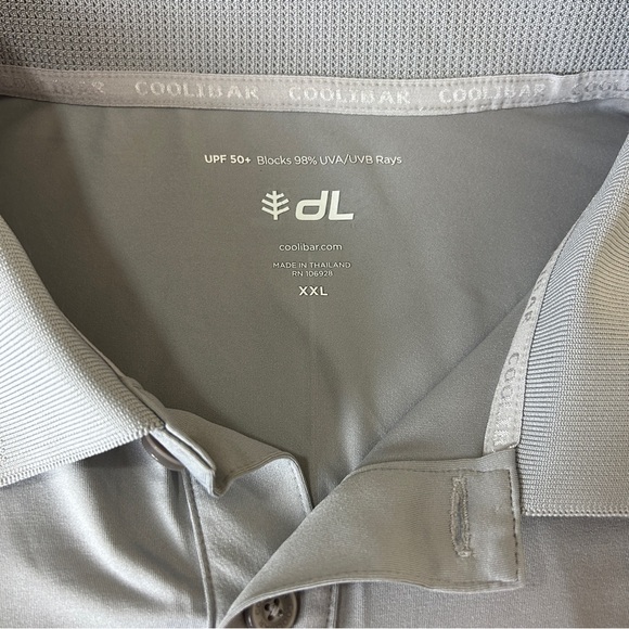 Coolibar Mens David Ledbetter Long Sleeve Golf Polo | XXL - Picture 8 of 14